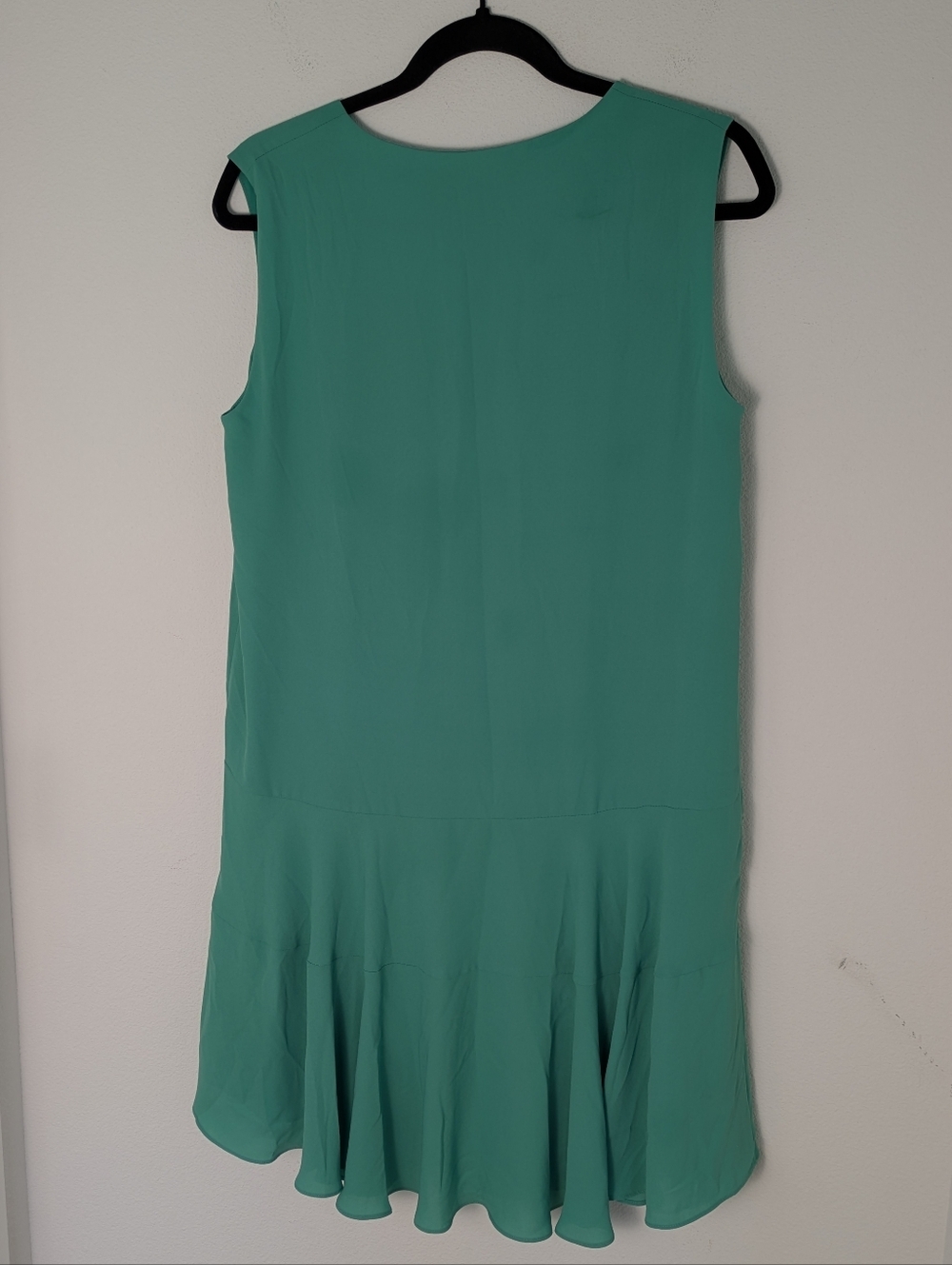 BCBG Max Azria Clea Double Flounce Mini Dress Women Sz S Light Green Sleeveless - Picture 5 of 11